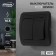 Luazon Lighting "Orion" switch, 10 A, 2 keys, hidden, black