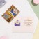 Postcard "Happy Birthday!" Congrev, embossing, whiskey, 12.5 x 19.4 cm