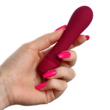 Vibrator clitoral Lilo, ABS Plastic, Soft silicone, burgundy