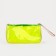 Cosmetic bag with a lightning, with a pen, yellow color