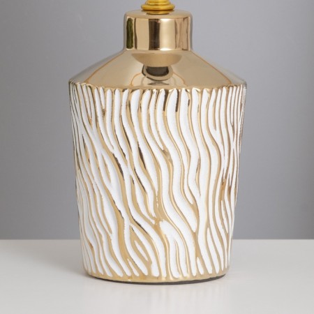 Table lamp "Irene" 1x40W E14 white/gold 22x22x36cm-6