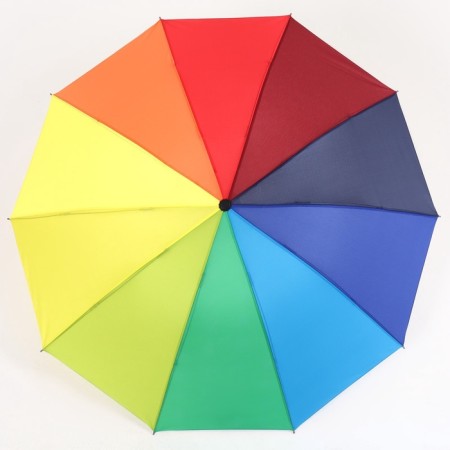 Mechanical “Rainbow mood” umbrella, 4 additions, 10 spokes, r = 50/57 cm, multi -colored-2