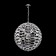 Suspension lamp Maytoni Mod092PL-08CH, E14, 8x40 W, 600x600x1260 mm, Chrome