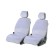 Alpaca capes, artificial fur, set 2 pcs, white