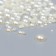 Decor for creativity plastic "Half of beads. Cream" d = 3-10 mm, set 10 grams