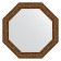 Mirror in the baguette frame, vignette aged bronze 56 mm, 50.4x50.4 cm