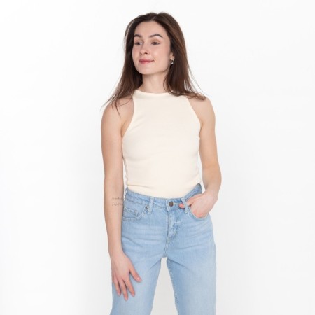 T -shirt female, cream color, size m (44)