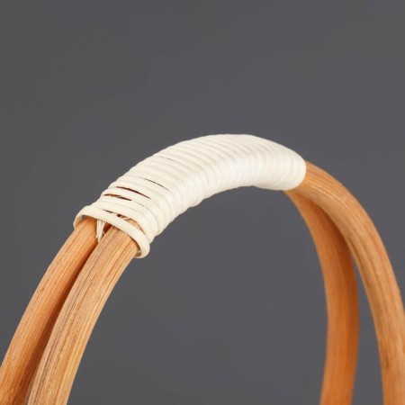 A set of baskets, 3 pcs, 27 × 27 × 9/30 cm, 23 × 23 × 8/25 cm, 20 × 20 × 7/20 cm, rotang-5
