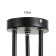 Svetogor chandelier "Star" 3x60W E27 Black 53x53x26cm