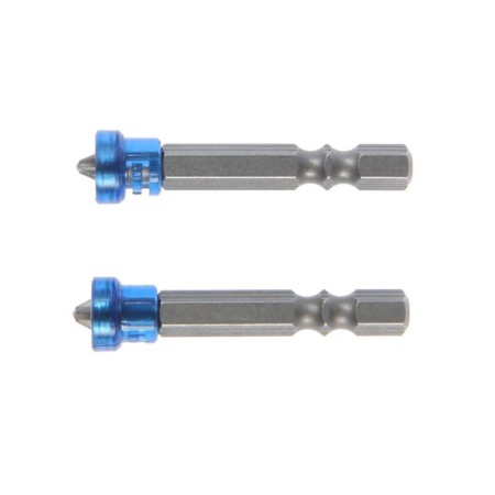 Tundra bats, magnetized, S2 steel, round magnetic lattice, PH2 x 50 mm, 2 pcs.-1