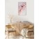 Carty clock is wall, series: interior, "pink marble", smooth move, 35 x 60 cm