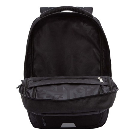 Youth backpack 41.5 x 29 x 18 cm, Grizzly, ergonomic back, laptop compartment, black-2