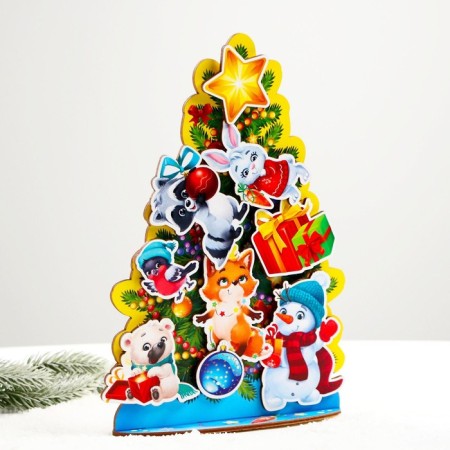 New Year's puzzle with Velcro "New Year! Elegant guest "-2