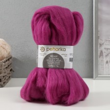 Fasting wool 100% semi-toned wool 50g (183-Pur-Pur)