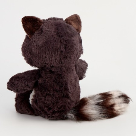 Soft toy "Raccoon", 21 cm, black and white-2