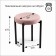 Steel "Olivia" Velutto 11, dusty rose