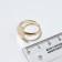 The base for the ring is adjustable, dimensionless with a platform (set of 5 pcs.), 12 mm, color gold
