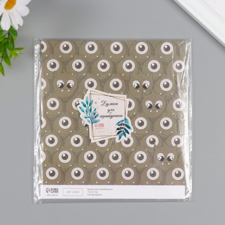 Scrapbooking paper "Montstrika" density 180 grams set 10 pcs 15.5x17 cm-4