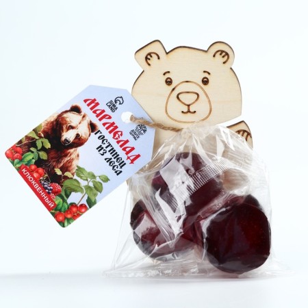 Marmalade with natural cranberries, 80 g (4 pcs. X 20 g).
