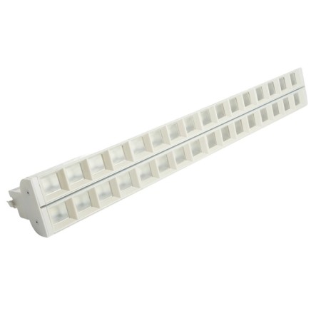 Single -phase track lamp for Feron AL123, IP40, LED, 2x30 W, 547x68x75 mm, white color.-1