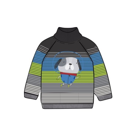 Knitted sweater for a boy, height 80 cm-6