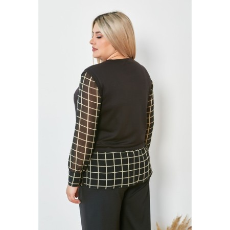 Female jumper, size 52, black color-4