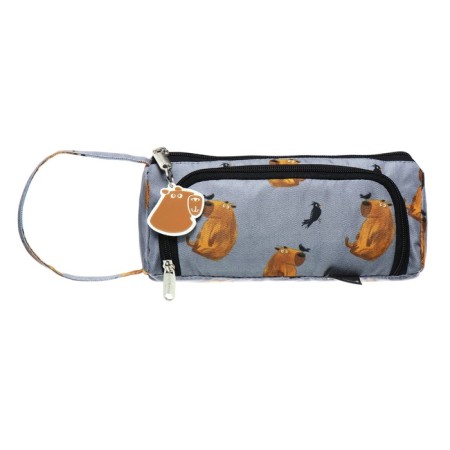 Penal soft, 2 compartments, voluminous, 100 x 210 x 80 mm, Erichkrause Capybara, 60455-1
