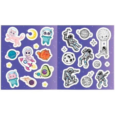 Album of stickers "Cosmos", 8 sheets, 11 x 13.5 cm-5