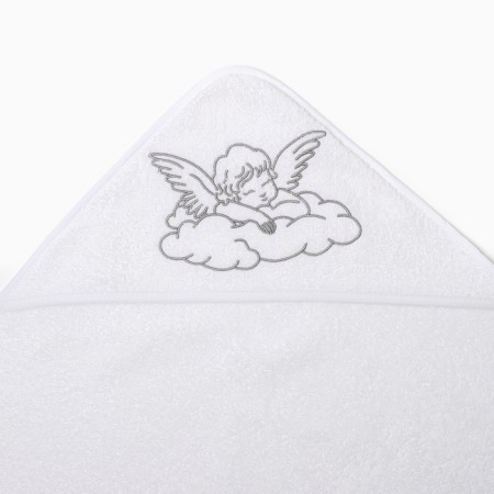 Baptum towel with embroidery "Angel", 75x75 cm, 100% cotton-2