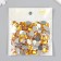 Decor for creativity Plastic "Rhil oval. Bright yellow" set of 150 pcs 1x1.4 cm