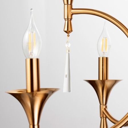 Trong chandelier 8x40W E14 brass 72x72x63 cm Bayerlux-5