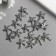 Decor Metal for creativity "Sea star" silver 1809 1.7x1.6 cm