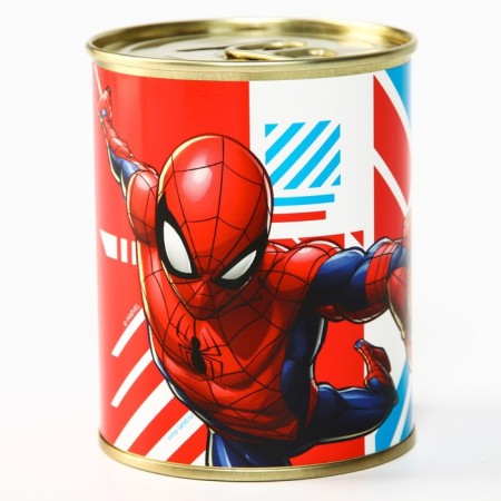 Metal piggy bank, 9.5 cm x 7.5 cm x 7.5 cm "Spider-Men", Spider-Man-1