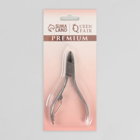 Pedicure nippers "Premium", 10.6 cm, blade length - 14 mm, on the blist, silver color-12