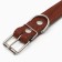 Collar combined leather/tarpaulin, 69 x 3.5 cm, Osh 45-60 cm, brown