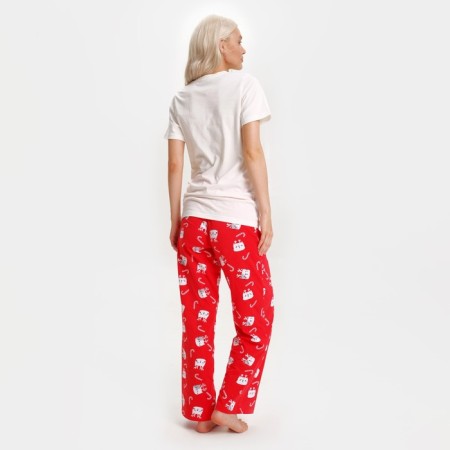Pajama New Year's Women (T-shirt and Pants) KAFTAN CATS, size 40-42-2