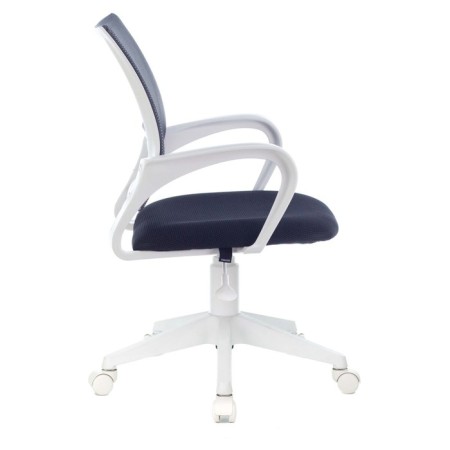 A chair for the operator Brabix Fly MG-396W, white plastic, grid, dark gray TW-04/TW-12-2