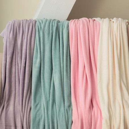 Plaid Ethel TsV.Mimatny 200*220 cm, 100% p/e, coral-flis 220 g/m2-6
