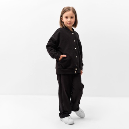 Bomber Children's minku Black color, height 110 cm-1