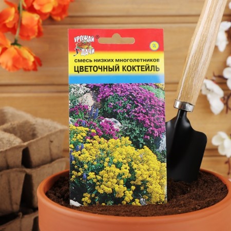 Flower seeds mixture "Flower cocktail", 0.3 g-4