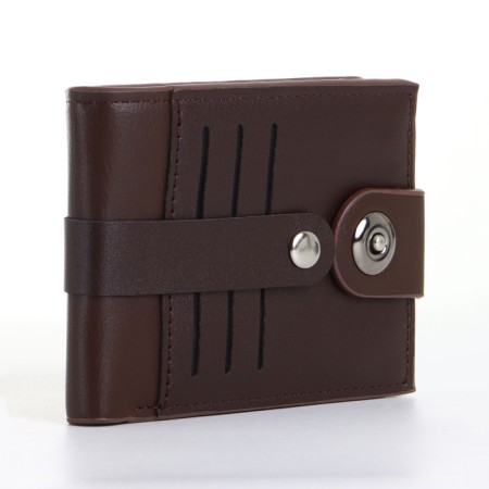 Male purse on a magnet, brown color-1