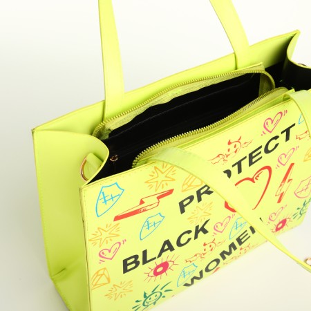 Women's bag with zipper, lightning color-4
