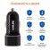 Car adapter CARLINE® 1XUSB 2.1A in a cigarette lighter 12/24V, Black Color Black