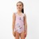 Children's swimsuit KAFTAN "Flowers", height 110-116 cm, pink