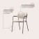 Eirill chair, 530 × 590 × 770 mm, velor, gray-beige color