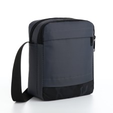 Men's bag 20*8*23, 2 lightning department, 3 n/k, gray
