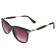Sunglasses Wayfarer. Matte frame, metal strokes with inserts, mix, 14.5*13.5*4.5cm