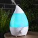 Air humidifier Luazon LHU-04, ultrasound, 18 watts, 2 l, 35 m2, blue and white