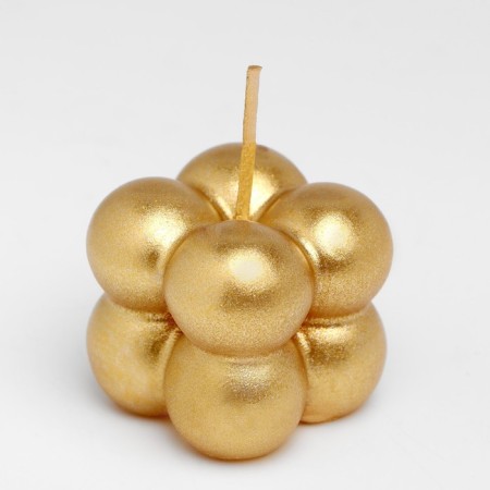 Figure candle "Babble" Small Cube, 3.5x3.5x3.5 cm, gold-1