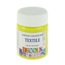Fabric paint, bank 50 ml, ZHK Decola, lime 4128734, (water -based acrylic)